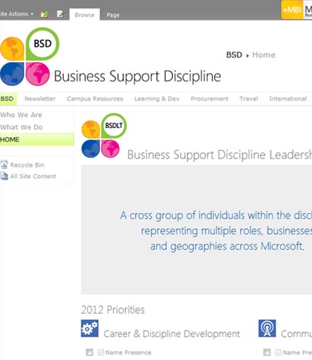 SharePoint Internal Microsoft Site